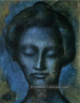 Tete Femme 3 1901 cubist Pablo Picasso Peinture à l'huile